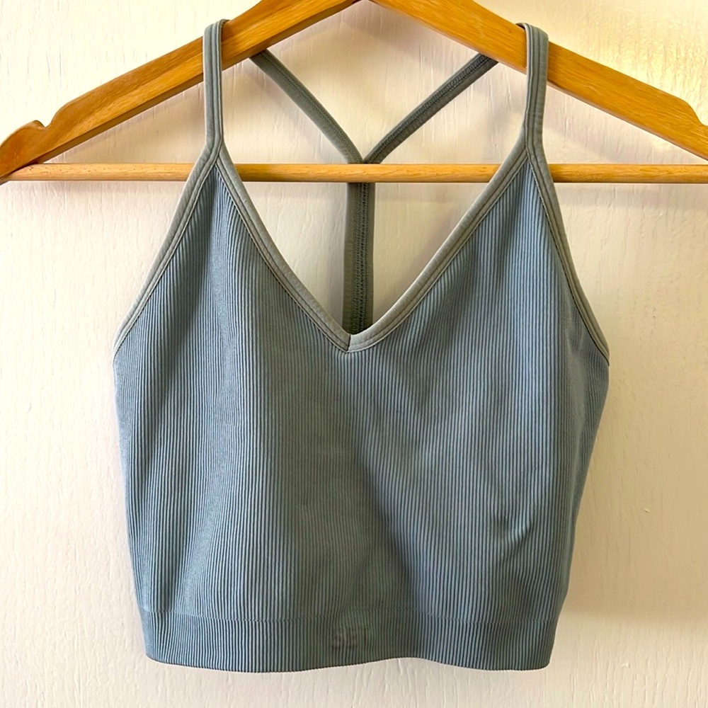 Set Active Blue Sports Bra
